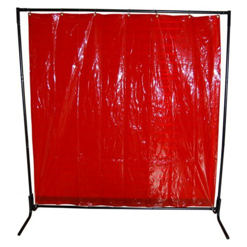 Zasłona Spawalnicza Lamelowa Ze Stelażem Magnum SP-FC46PF-R 120 x 180 cm Czerwona - Główne Zdjęcie