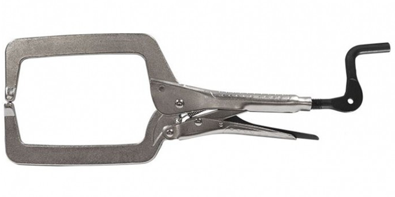 Ścisk Spawalniczy Klamrowy Z Okrągłymi Końcówkami STRONG HAND GRIP 192 x 48 mm