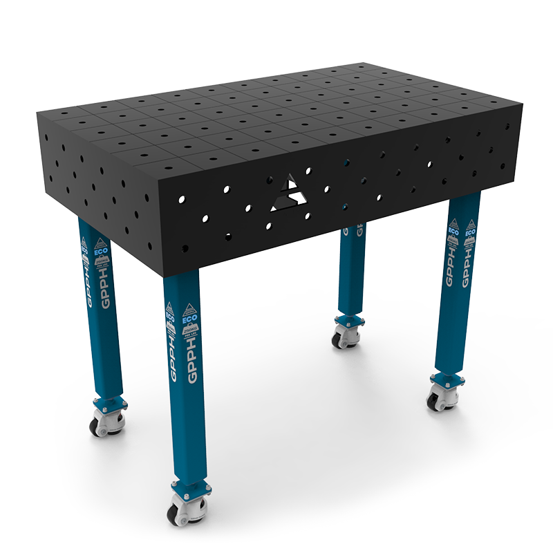 Stół Spawalniczy Na Kołach GPPH ECO Fi16 100x100 - 1000 x 600 mm - Główne Zdjęcie