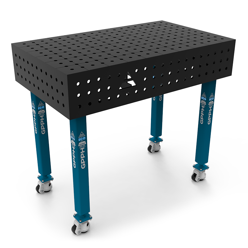 Stół Spawalniczy Na Kołach GPPH ECO Fi16 50x50 - 1000 x 600 mm - Główne Zdjęcie