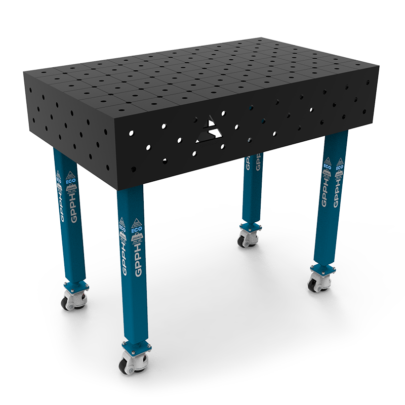 Stół Spawalniczy Na Kołach GPPH ECO Fi16 Siatka Diagonalna - 1000 x 600 mm - Główne Zdjęcie