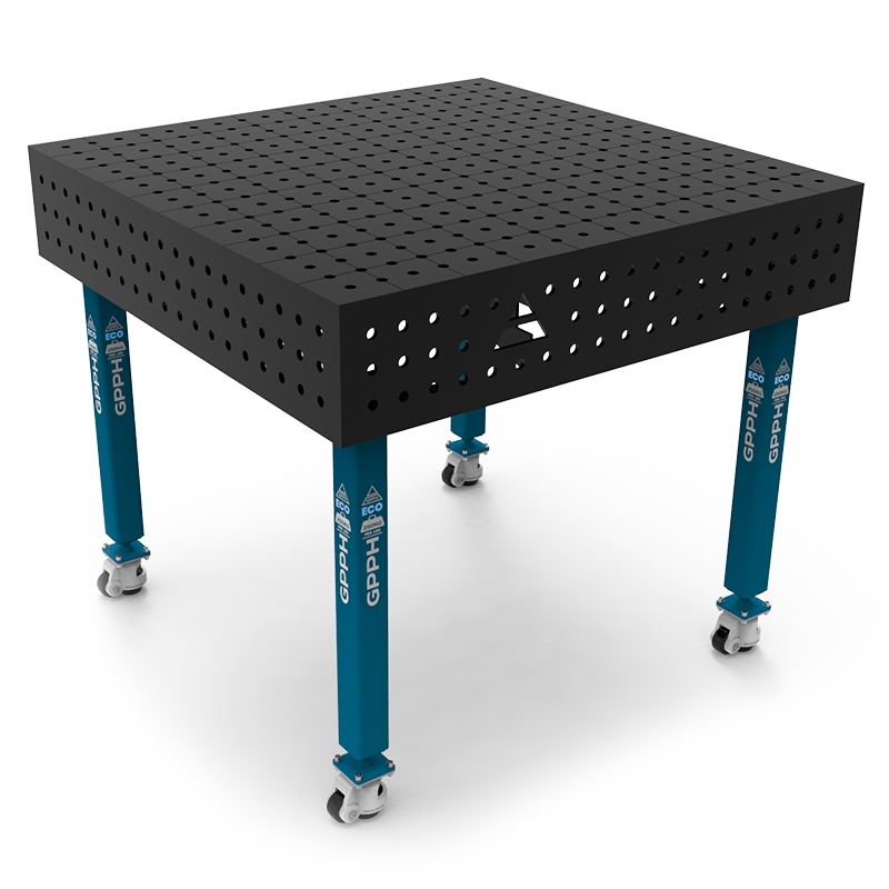Stół Spawalniczy Na Kołach GPPH ECO Fi16 50x50 - 1000 x 1000 mm - Główne Zdjęcie