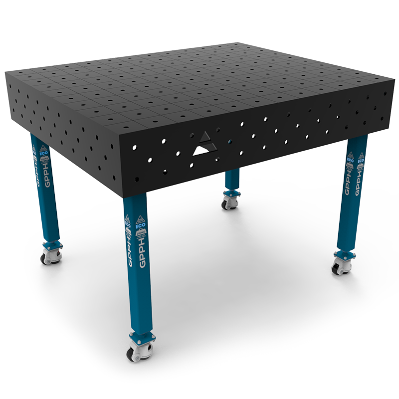 Stół Spawalniczy Na Kołach GPPH ECO Fi16 100x100 - 1200 x 1000 mm - Główne Zdjęcie