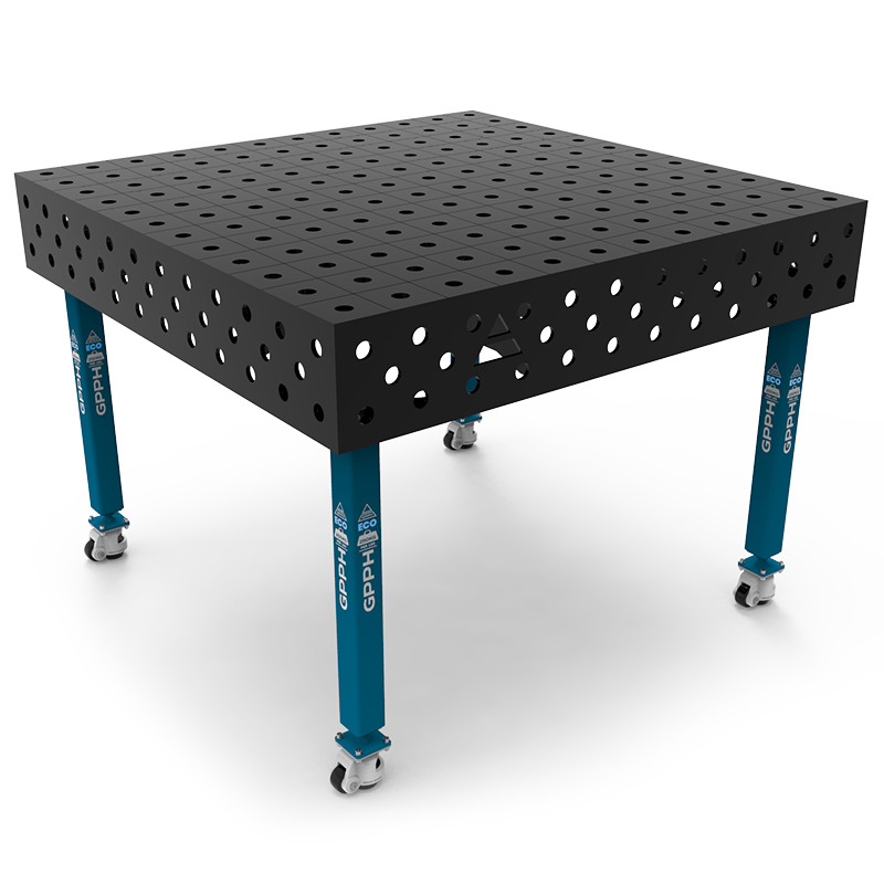 Stół Spawalniczy Na Kołach GPPH ECO Fi28 100x100 - 1200 x 1200 mm - Główne Zdjęcie