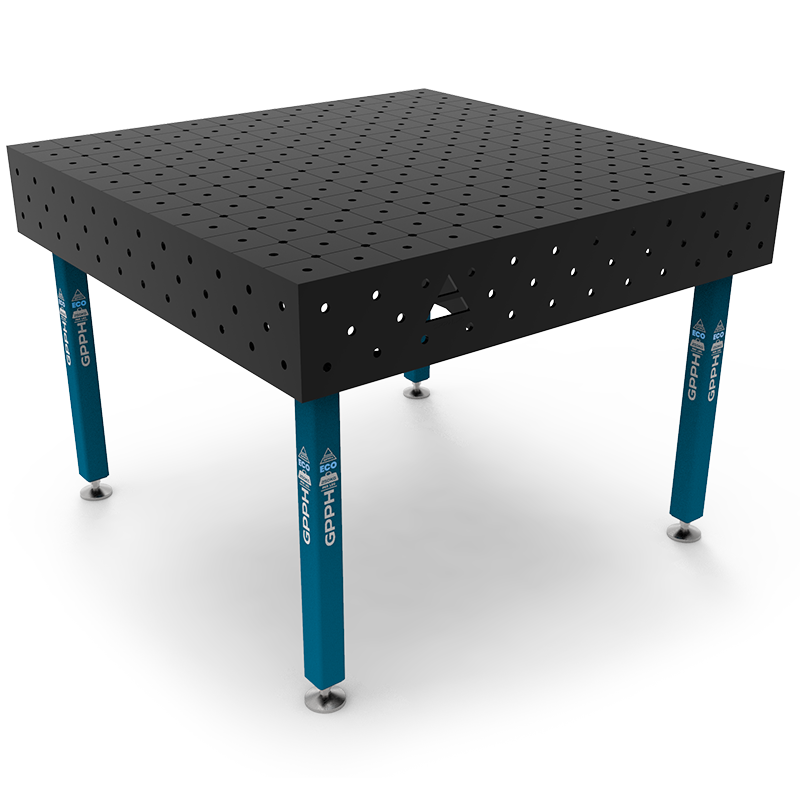 Stół Spawalniczy Na Stopach GPPH ECO Fi16 Siatka Diagonalna - 1200 x 1200 mm - Główne Zdjęcie