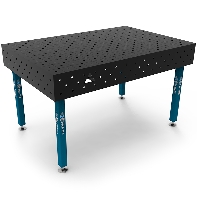 Stół Spawalniczy Na Stopach GPPH ECO Fi16 Siatka Diagonalna - 1500 x 1000 mm - Główne Zdjęcie