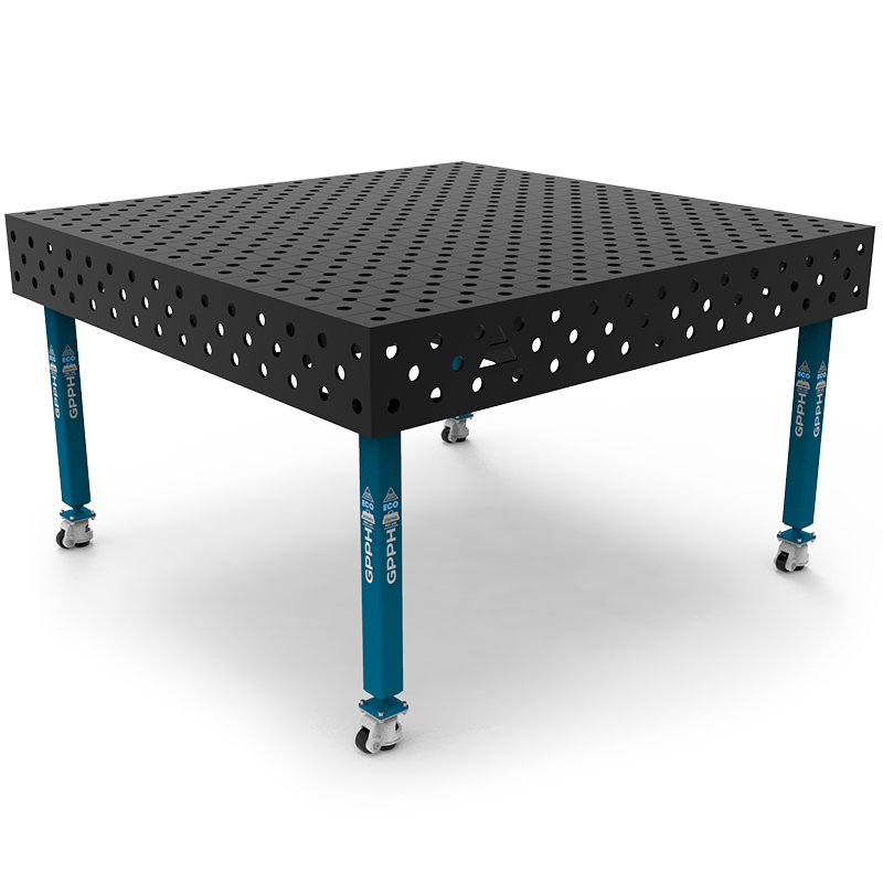 Stół Spawalniczy Na Kołach GPPH ECO Fi28 Siatka Diagonalna - 1500 x 1480 mm - Główne Zdjęcie
