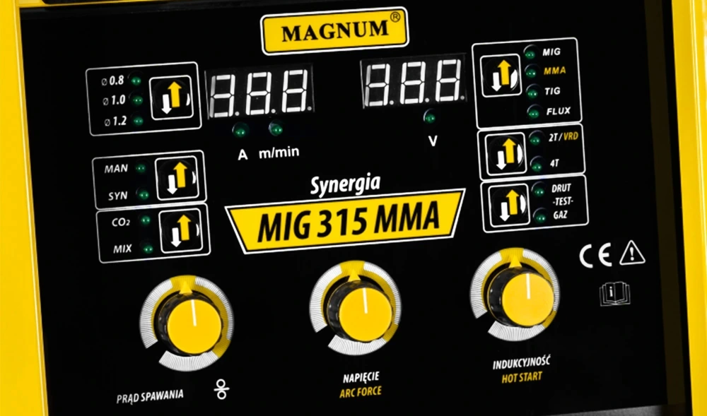 Spawarka Migomat Magnum MIG 315 MMA Synergia 400V Spawanie Punktowe Zestaw#2