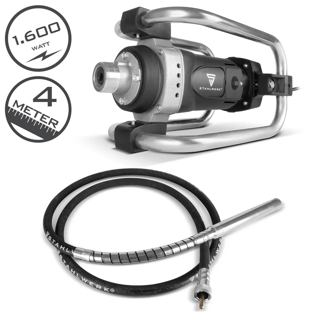 Wibrator pogrążalny do betonu STAHLWERK BR-1600 ST 1600W