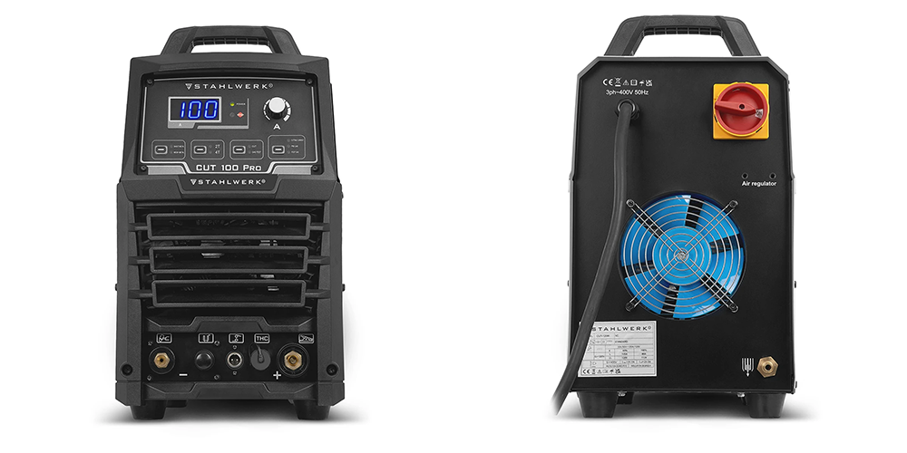 Przecinarka plazmowa Stahlwerk CUT 100 Pro HF - 100 A cięcie do 44 mm - Kolaż