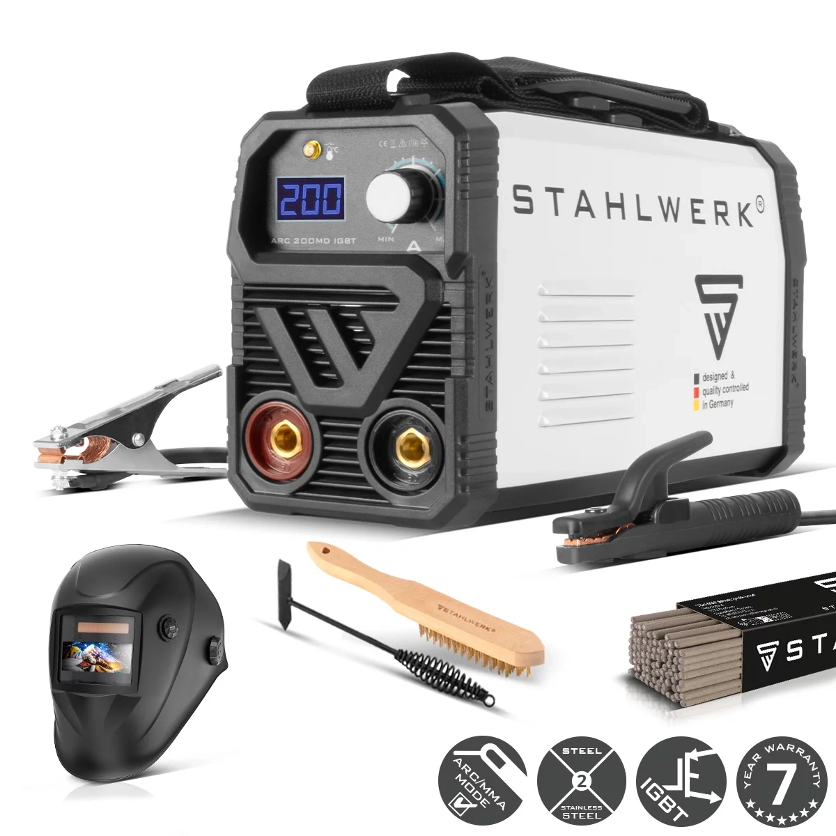 Spawarka Stahlwerk ARC 200 MD IGBT DC MMA TIG Lift 200A - Główne Zdjęcie