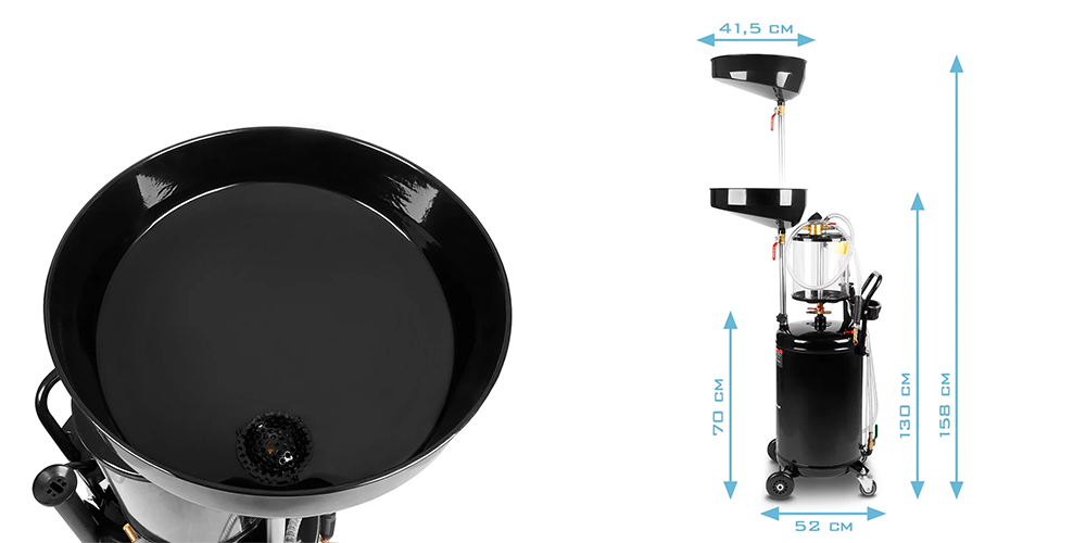 Zlewarka do oleju Stahlwerk OD-71 ST 80 l - Kolaż