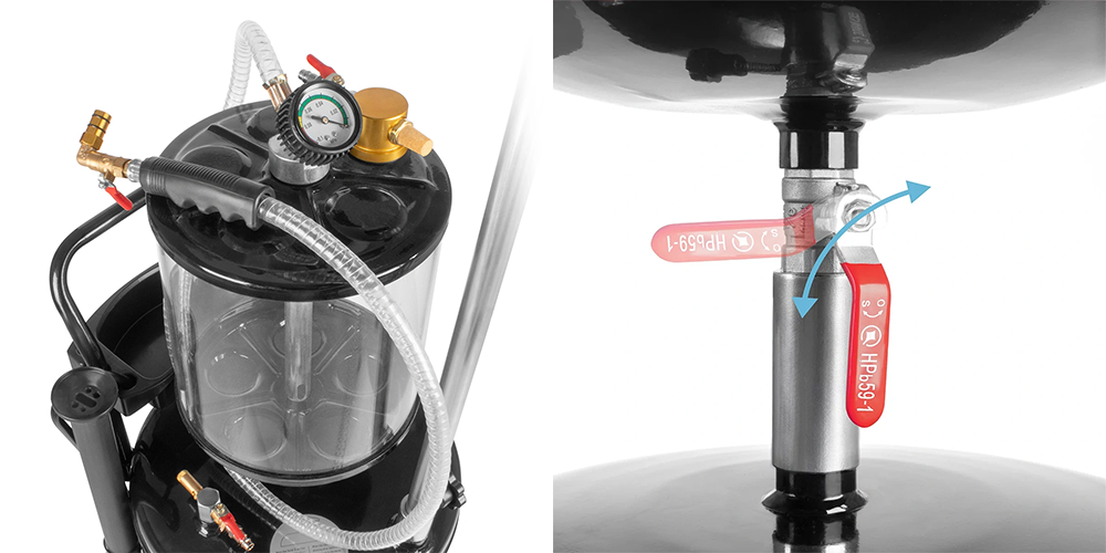 Zlewarka do oleju Stahlwerk OD-71 ST 80 l - Kolaż