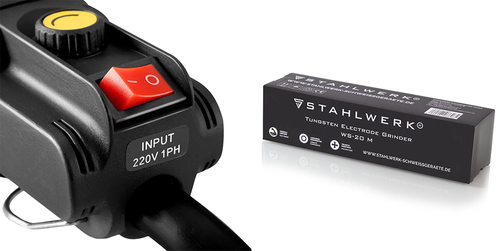 Szlifierka do wolframu / elektrod wolframowych Stahlwerk WS-20 M Moc 125 W - Kolaż