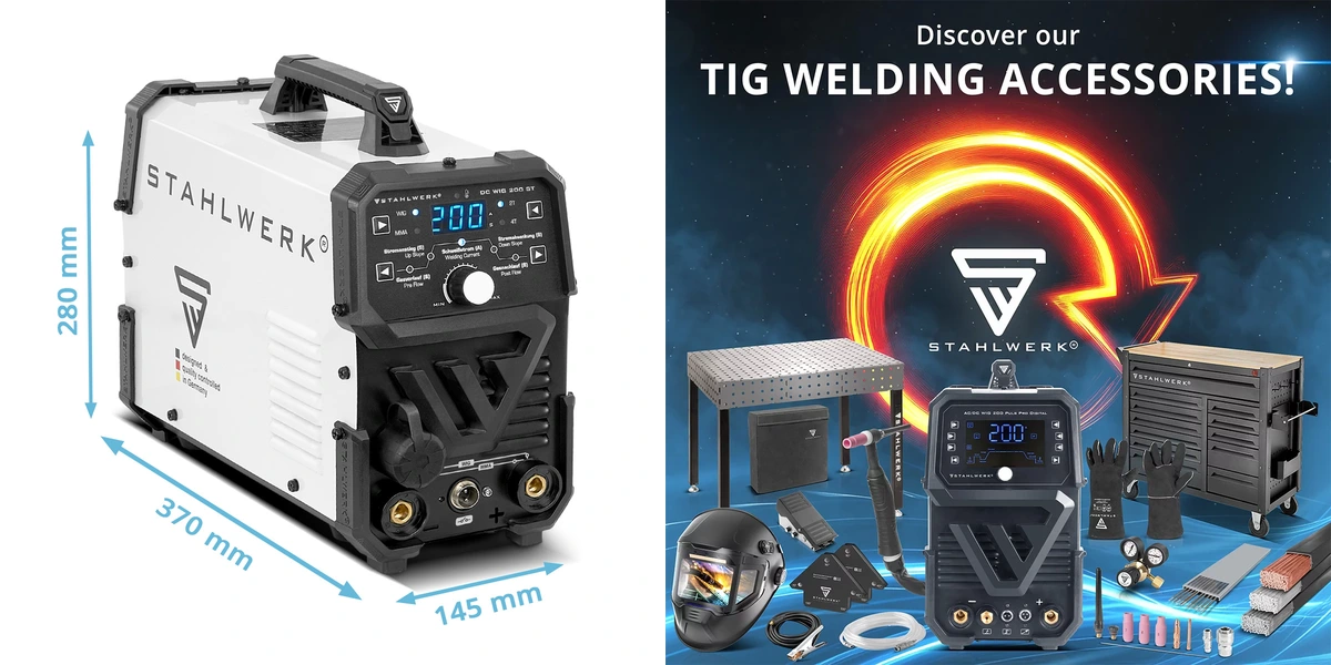 Stahlwerk DC TIG 200 ST TIG Lift MMA 200a 