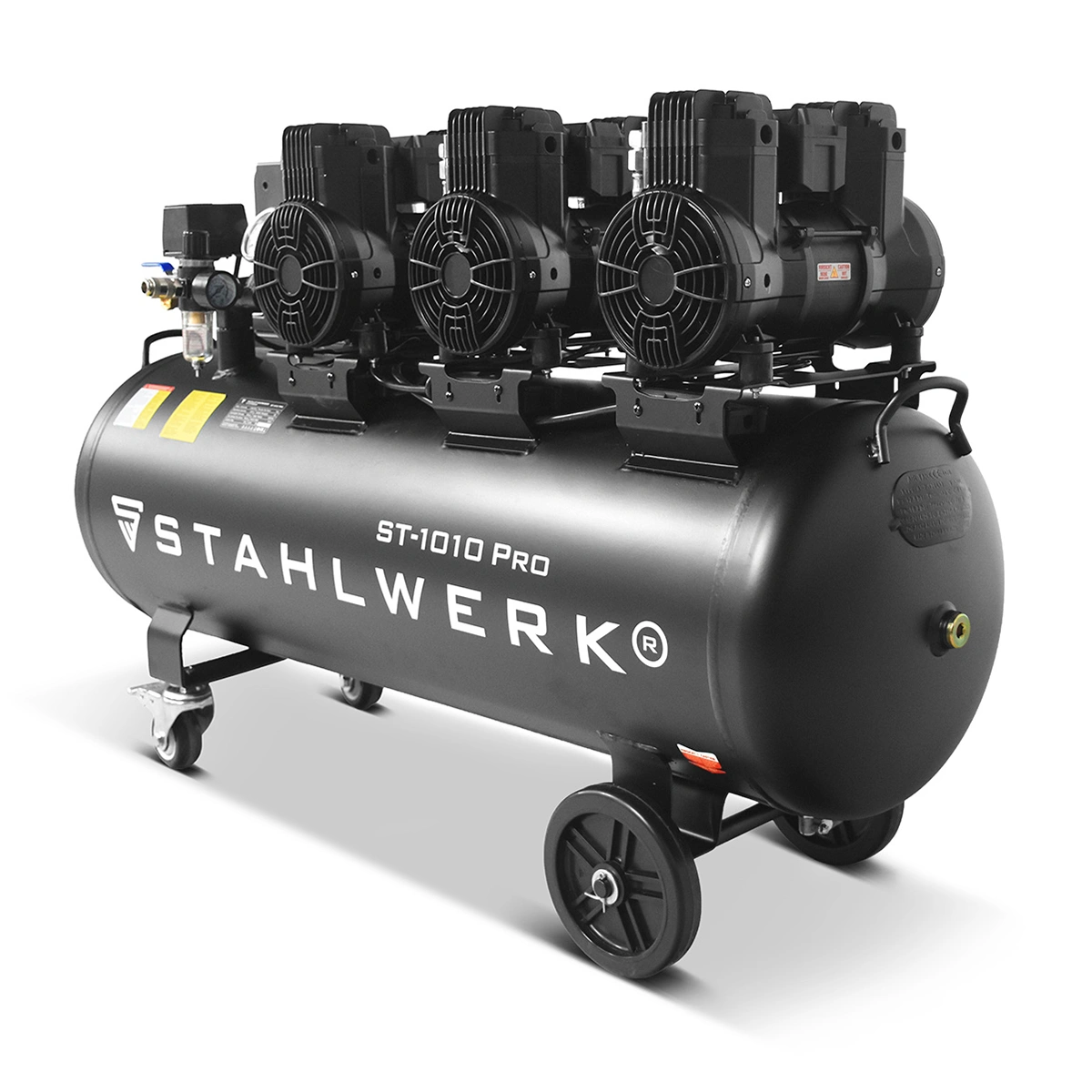 Kompresor bezolejowy Stahlwerk ST-1010 Pro - 10 bar | 5,91 KM | 4,35 kW | 120 l - Główne Zdjęcie