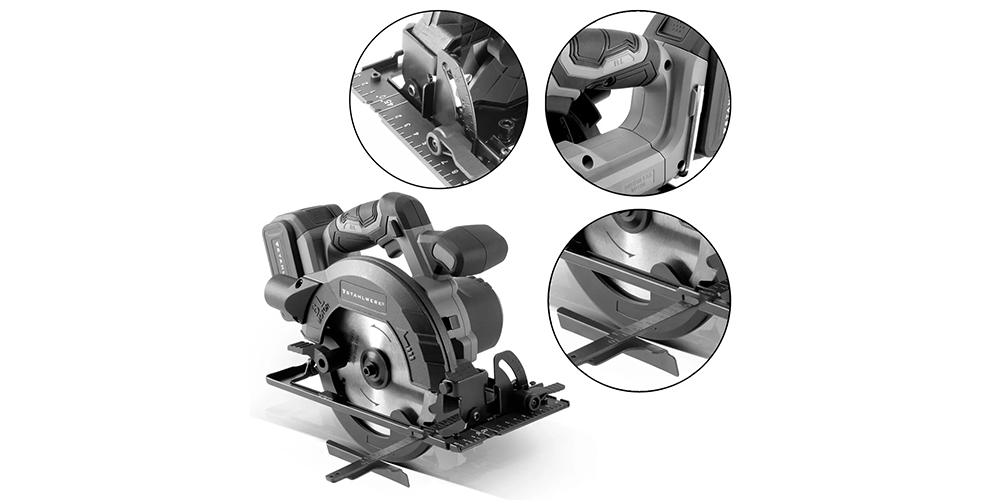 Zestaw akumulatorowy Stahlwerk - Pilarka, Oscylacyjne narzędzie, Wiertarko-wkrętarka - Piła
