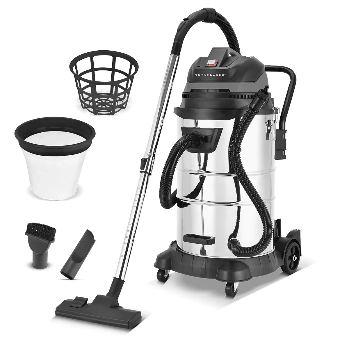 Odkurzacz do pracy na sucho i mokro Stahlwerk VCL-1400 ST - 1400 W | 60 l - Główne Zdjęcie