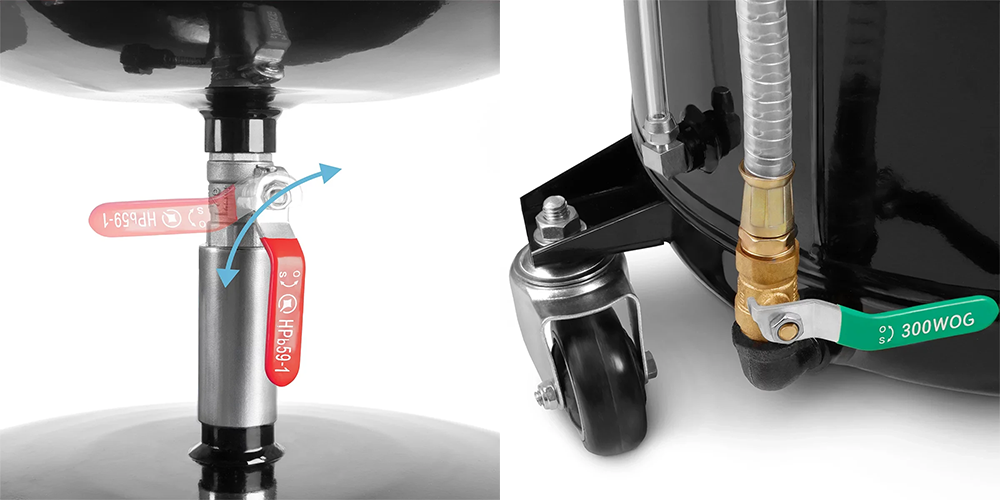 Zlewarka do oleju Stahlwerk OD-70 ST 70 l - Kolaż