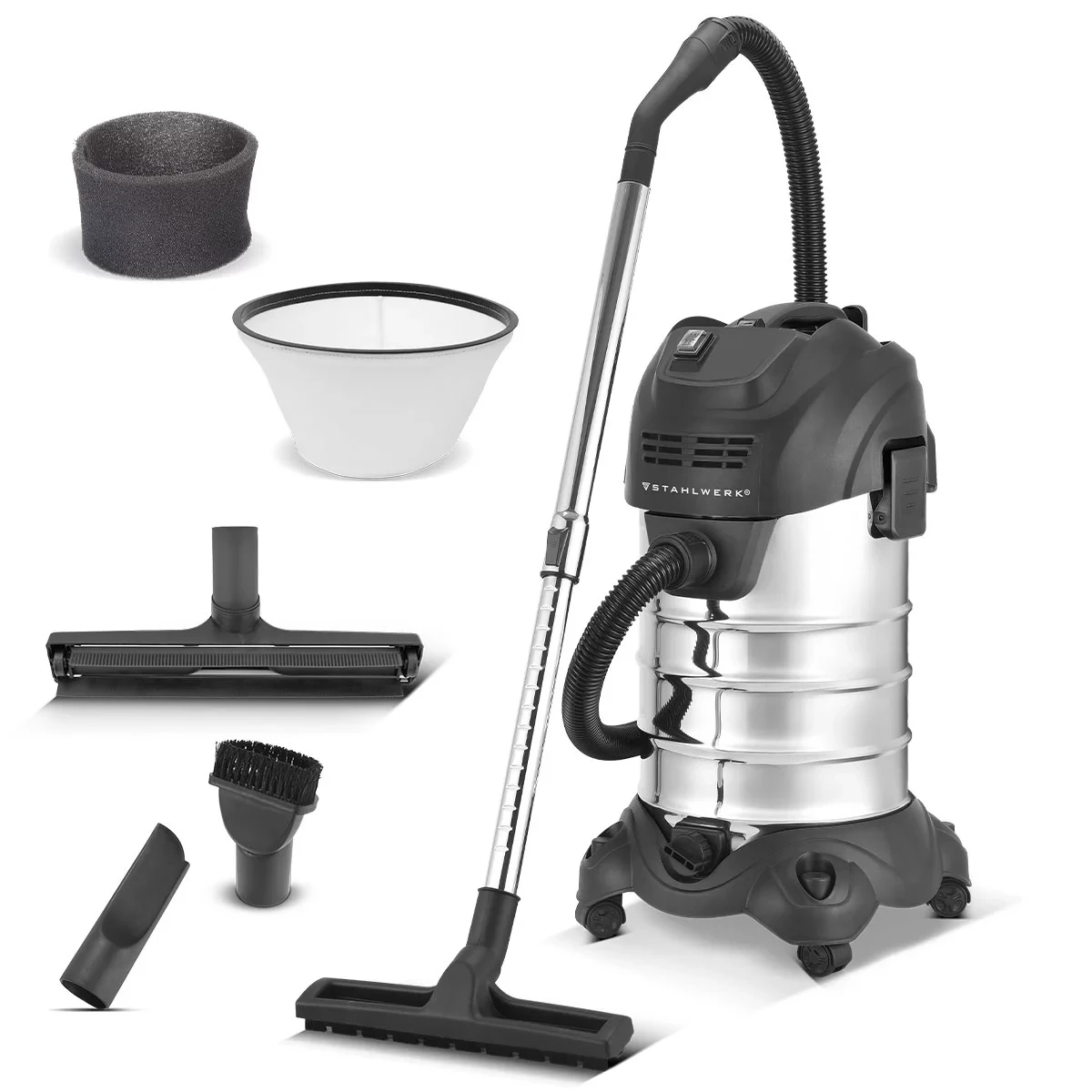 Odkurzacz do pracy na sucho i mokro Stahlwerk VCL-1600 ST - 1600 W | 35 l - Główne Zdjęcie