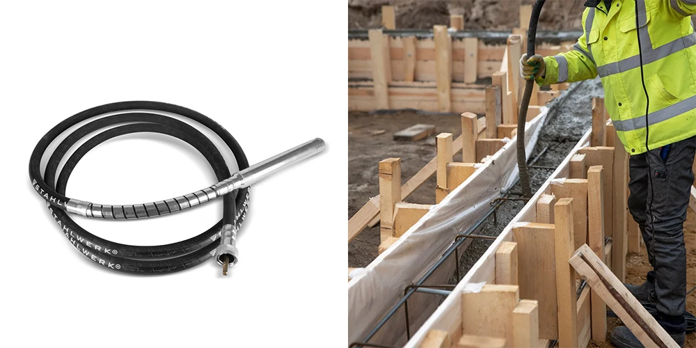 Butla wibracyjna STAHLWERK Ø 45 mm | 6 m - Kolaż