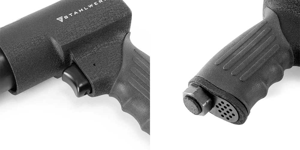 Pneumatyczny skaler igłowy Stahlwerk DNE-400 ST - Kolaż