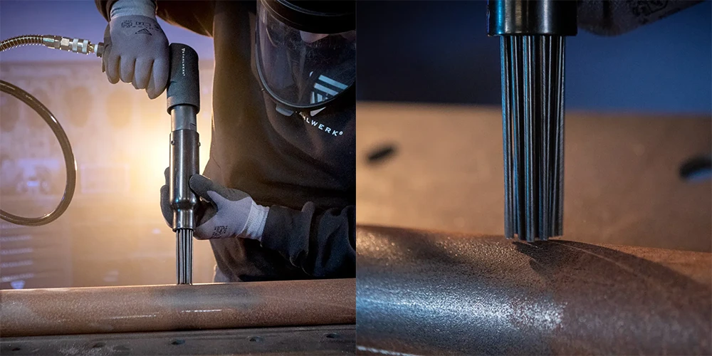 Pneumatyczny skaler igłowy Stahlwerk DNE-400 ST - Kolaż