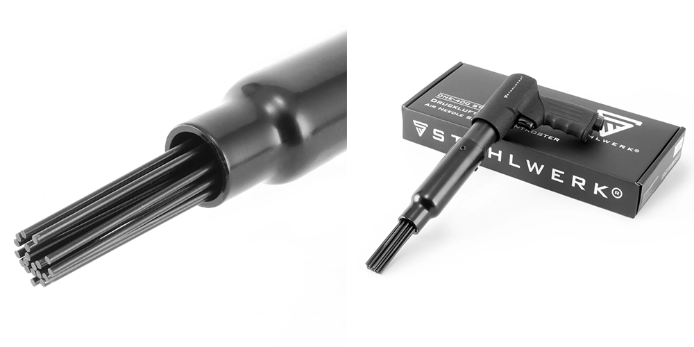 Pneumatyczny skaler igłowy Stahlwerk DNE-400 ST - Kolaż