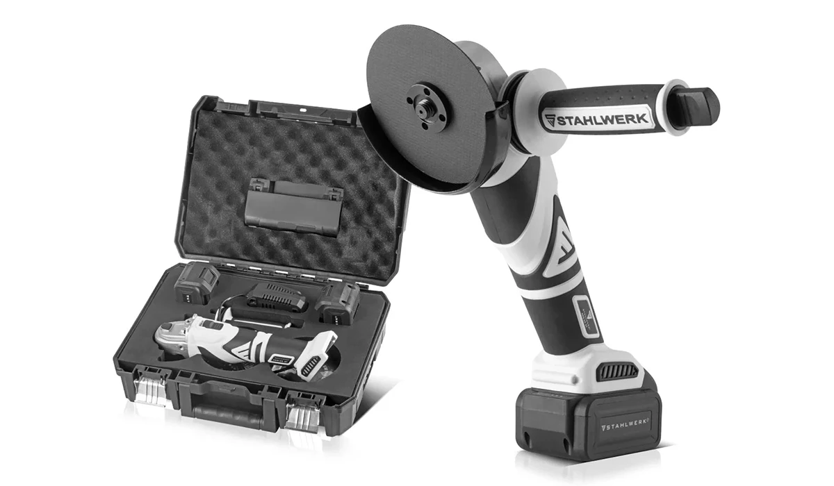 Akumulatorowa szlifierka kątowa STAHLWERK AWS-20 ST - 20 V | 0 - 7500 min-1 - Główne Zdjęcie