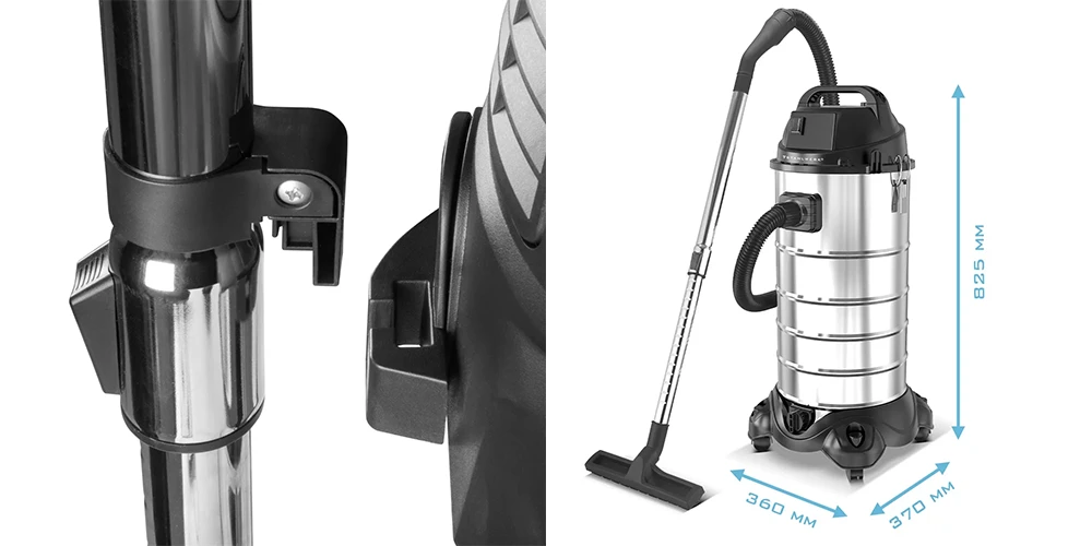 Odkurzacz do pracy na sucho i mokro Stahlwerk VCL-1600 ST - 1600 W | 35 l - Kolaż