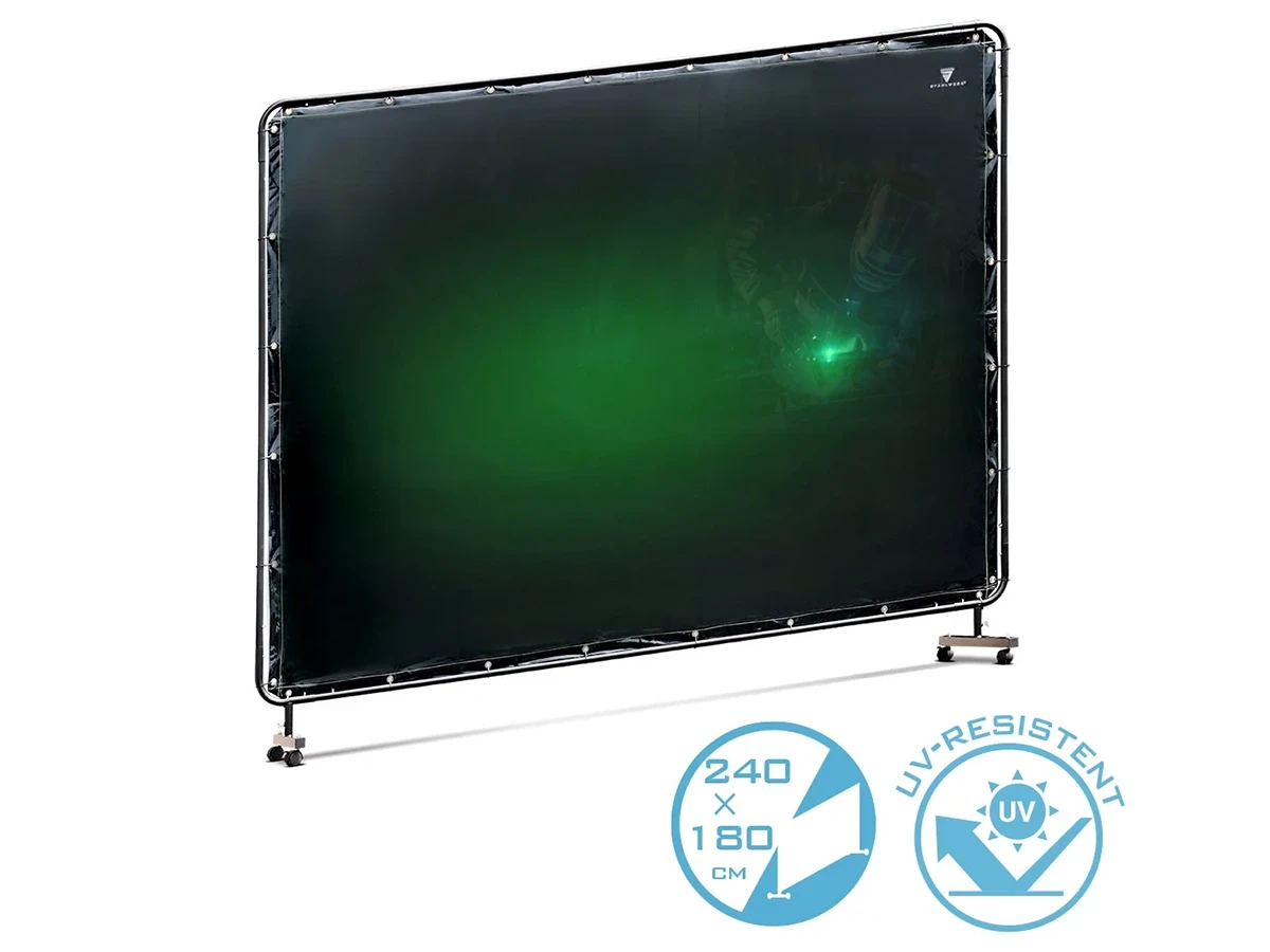 Mobilny spawalniczy panel ochronny STAHLWERK - 240 x 180 cm - Główne Zdjęcie