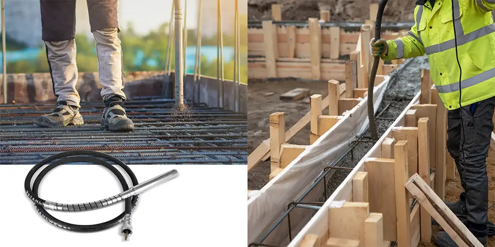 Butla wibracyjna STAHLWERK Ø 45 mm | 4 m - Kolaż