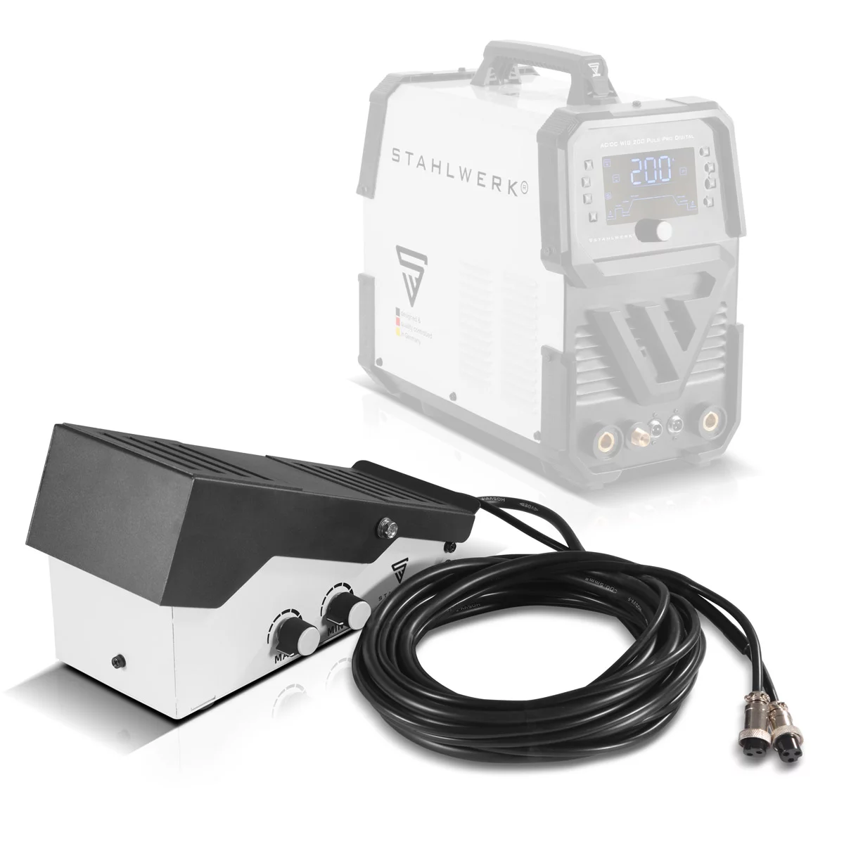 Pedał nożny zdalnego sterowania STAHLWERK TIG 4 m - Główne Zdjęcie