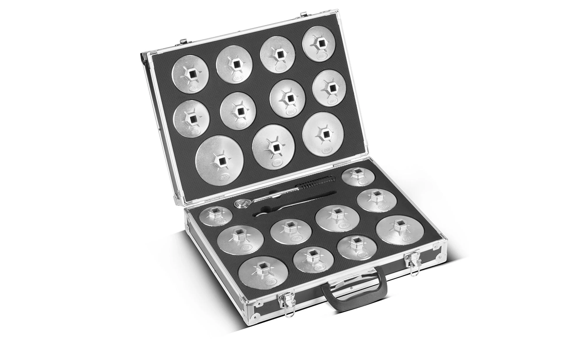 Zestaw kluczy do filtra oleju STAHLWERK - 23 części - Zestawy
