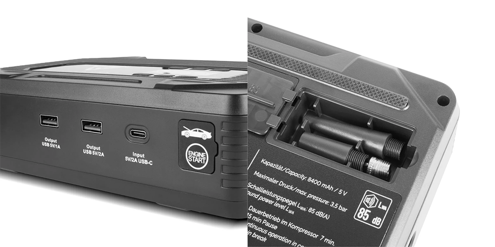 Powerbank do rozruchu STAHLWERK PB-1400 ST - 400 A | 14 000 mAh - Kolaż