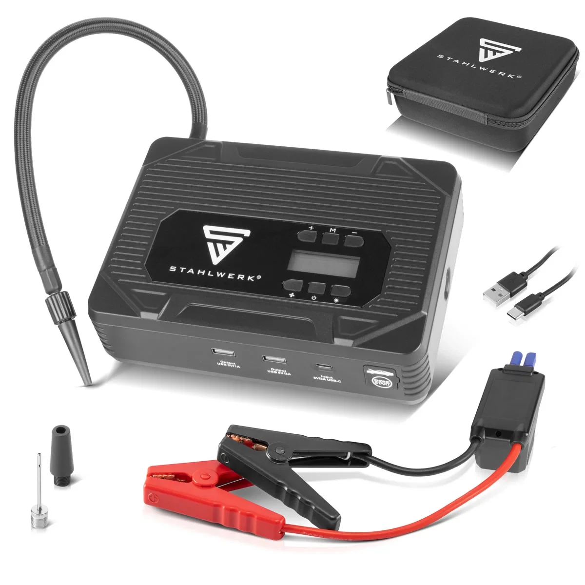 Powerbank do rozruchu STAHLWERK PB-1400 ST - 400 A | 14 000 mAh - Główne Zdjęcie