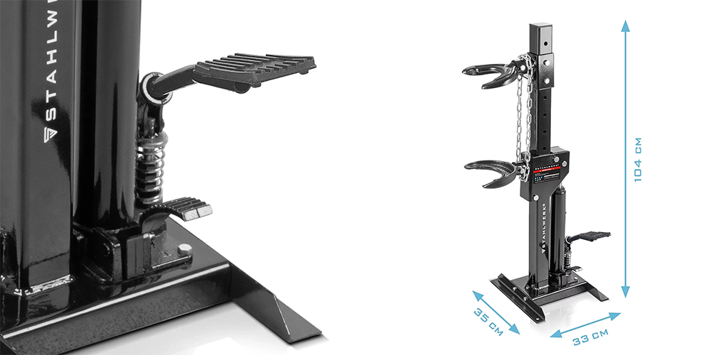 Hydrauliczny ściskacz sprężyn STAHLWERK HSC-820 ST - Kolaż