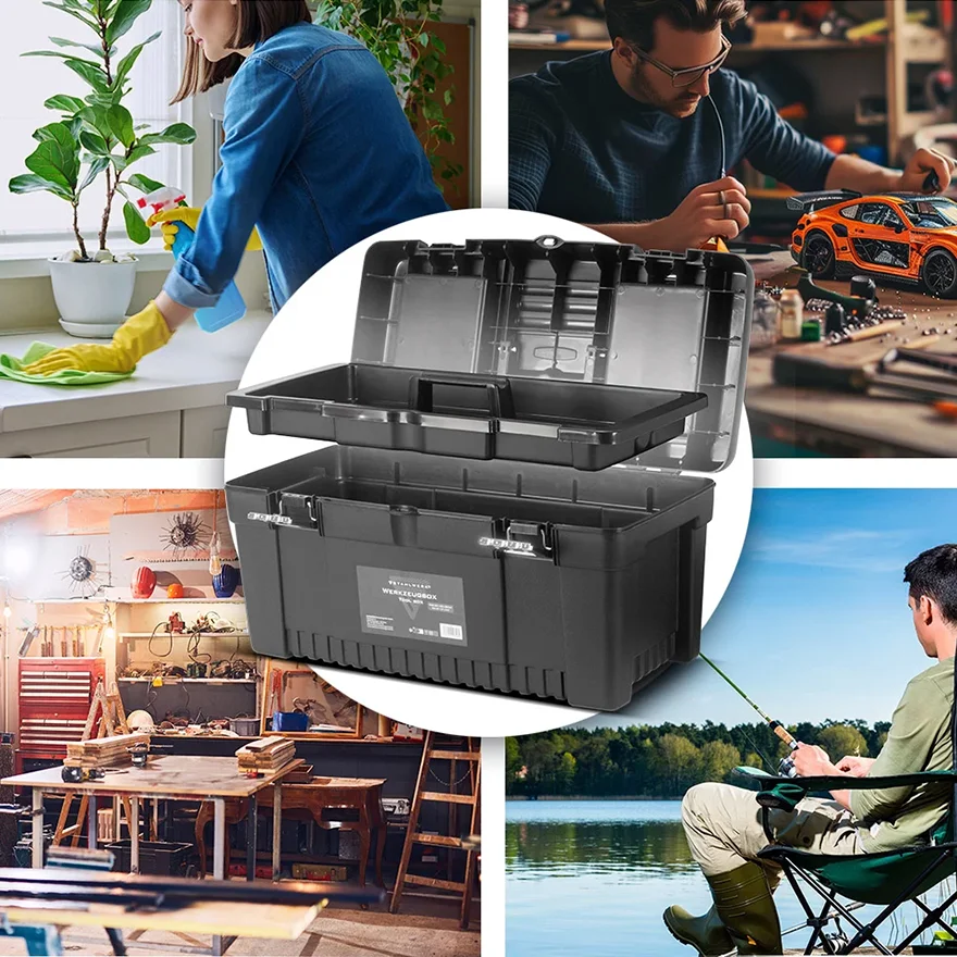 Zestaw 4 skrzynek narzędziowych STAHLWERK - Kolaż