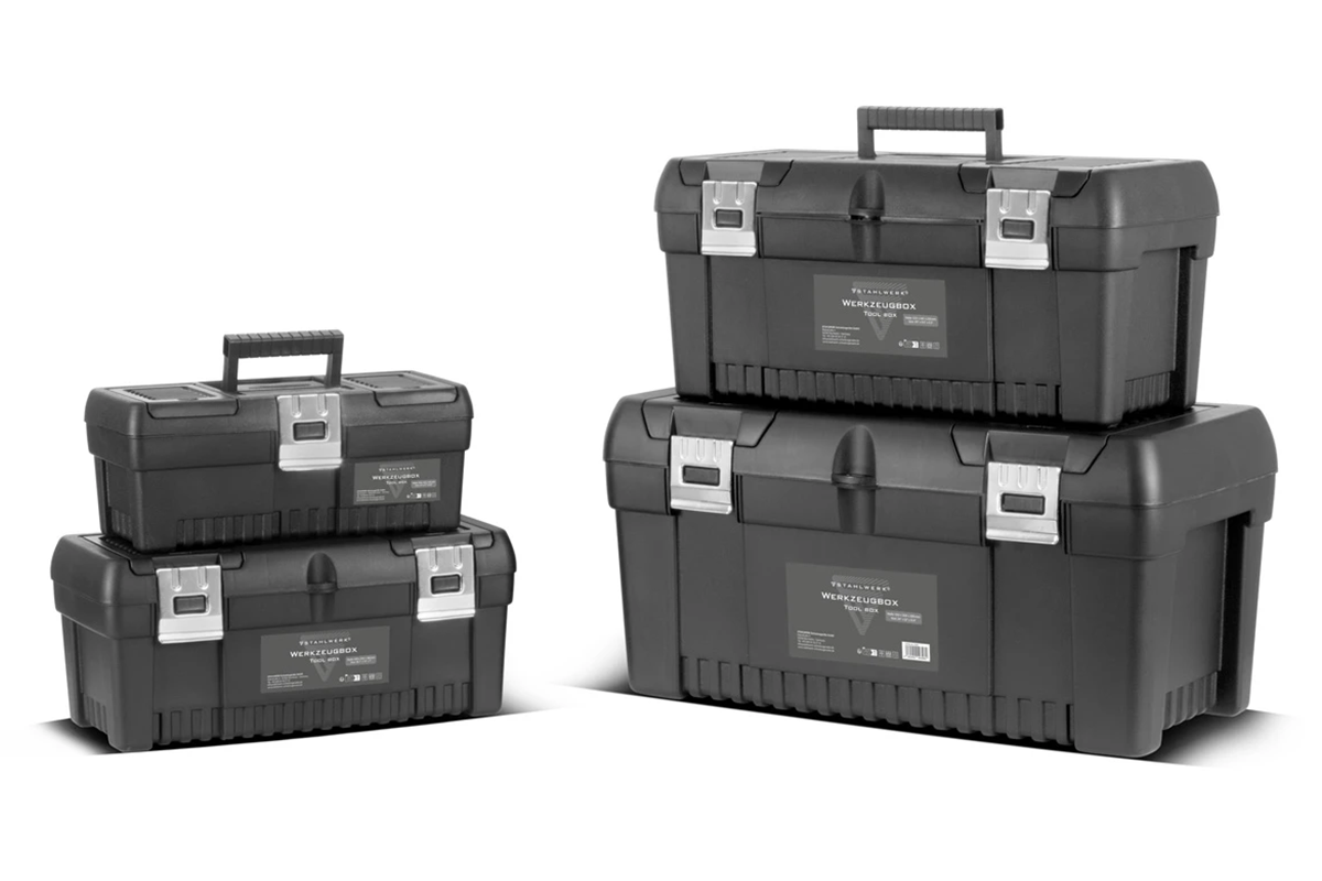 Zestaw 4 skrzynek narzędziowych STAHLWERK - Główne Zdjęcie