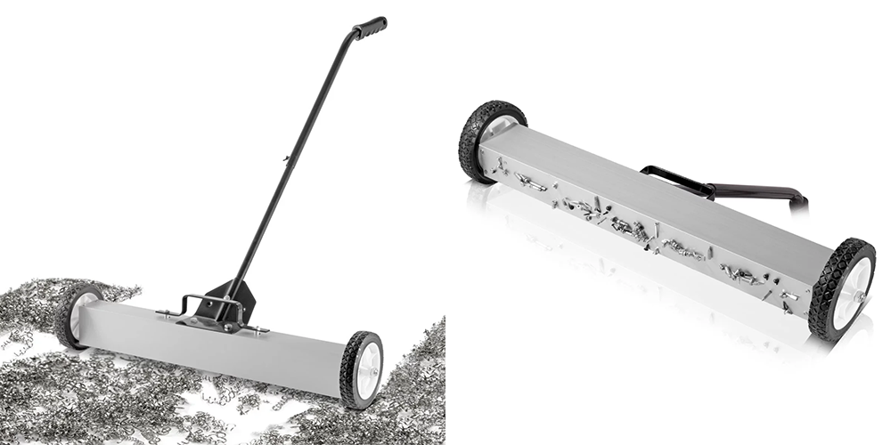 Magnetyczna zamiatarka podłogowa STAHLWERK MBK-30 ST - Kolaż