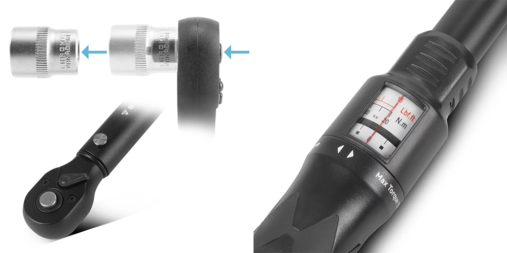 Klucz dynamometryczny STAHLWERK TWS-110 ST 20-110 Nm - Kolaż