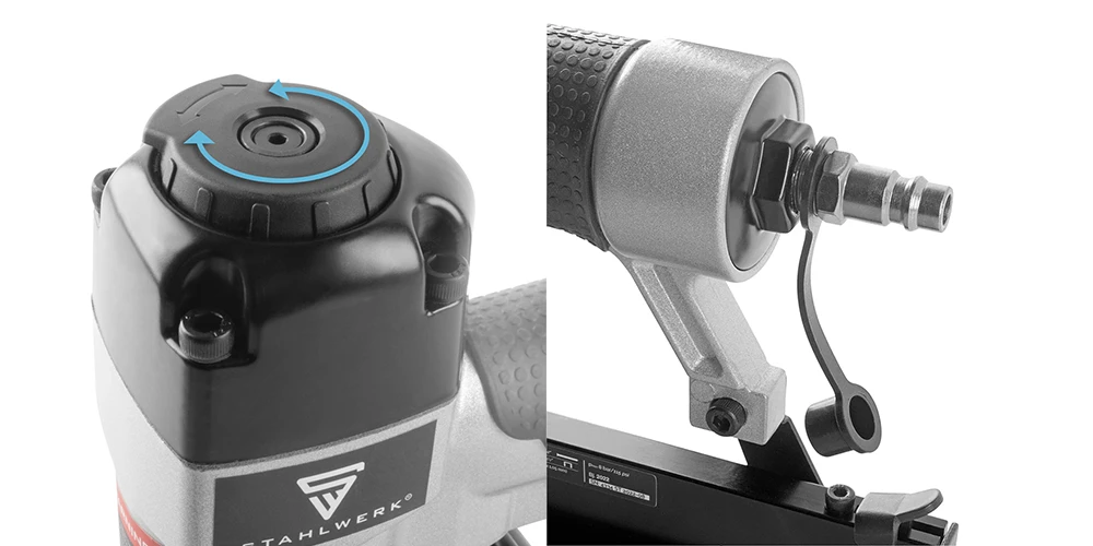 Gwoździarka pneumatyczna / zszywacz STAHLWERK DN-50 ST - Kolaż