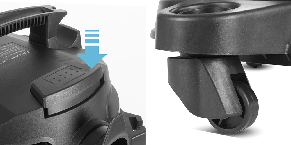 Odkurzacz do pracy na sucho i mokro STALWERK VCL-1200 ST - 1200 W | 20 l - Kolaż