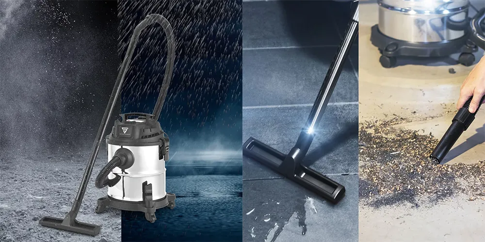 Odkurzacz do pracy na sucho i mokro STALWERK VCL-1200 ST - 1200 W | 20 l - Kolaż