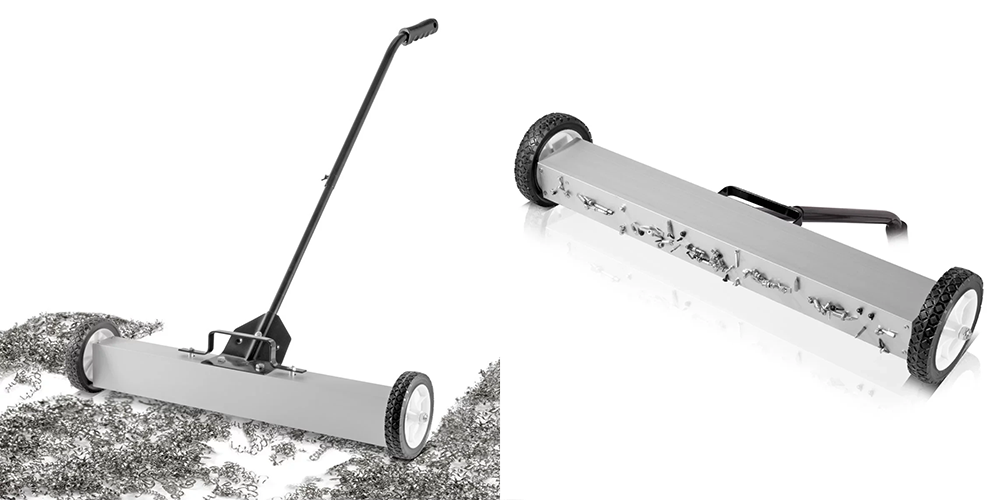 Magnetyczna zamiatarka podłogowa STAHLWERK MBK-24 ST - Kolaż