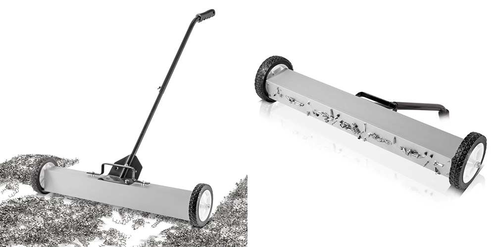 Magnetyczna zamiatarka podłogowa STAHLWERK MBK-18 ST - Kolaż