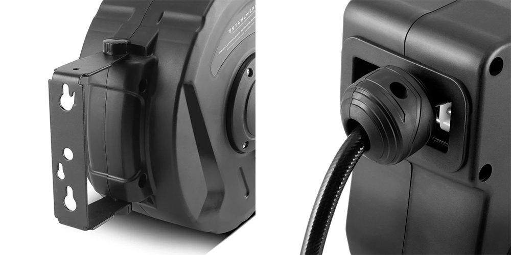 Automatyczny zwijacz węża pneumatycznego STAHLWERK DA-10 ST 10 m - Kolaż