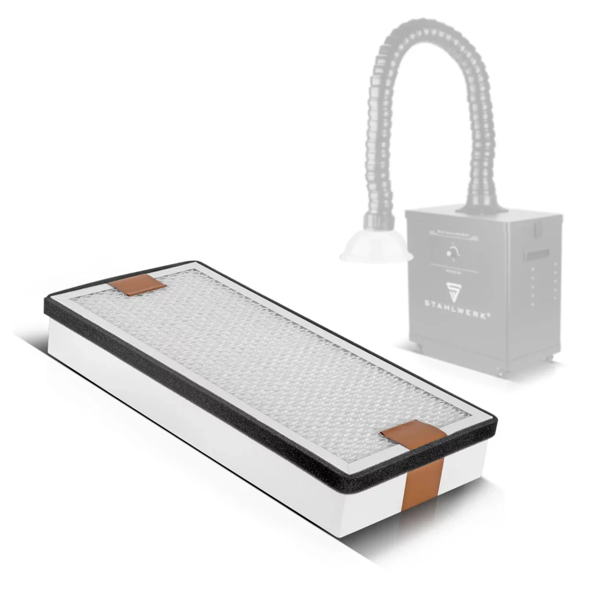 Średni filtr HEPA do systemu odciągu oparów STAHLWERK FE-210 ST - Główne Zdjęcie