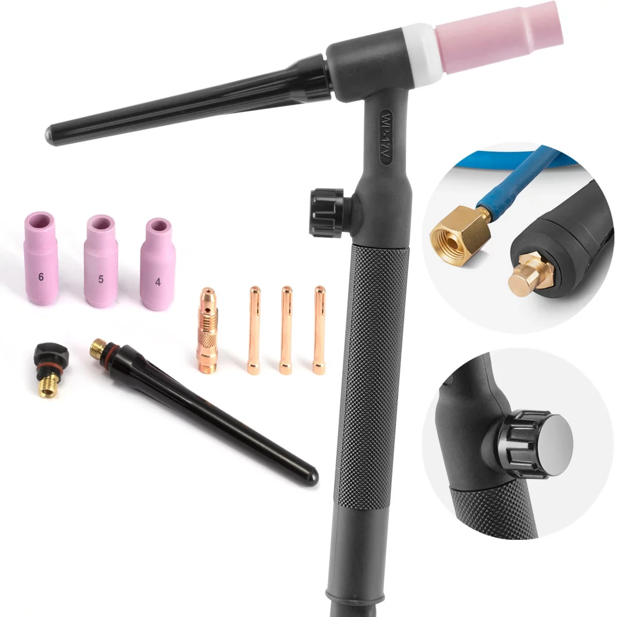 Uniwersalny uchwyt spawalniczy TIG Lift WP-17V STAHLWERK 4 m - Główne Zdjęcie