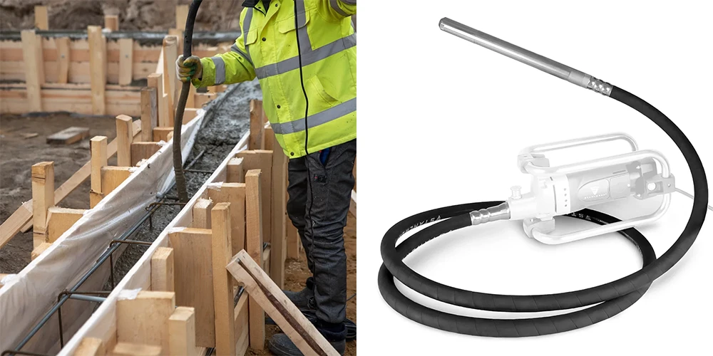 Butla wibracyjna STAHLWERK Ø 35 mm | 4 m - Kolaż